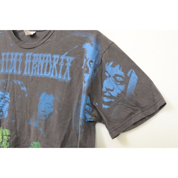 VTG 90s NOT a REPRINT! Jimi Hendrix Collage Rock Tee T-Shirt Men's Size L Guita - Picture 5 of 11